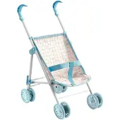 Djeco Dukkeklapvogn - Blå - - OneSize - Dukkevogn