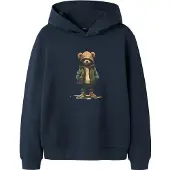LMTD Sweatshirt navy / brun / mørkegrøn