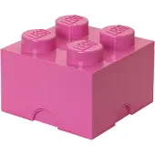 LEGO Storage Opbevaringsboks - 4 Knopper - (Bright Purple)