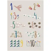 Sebra Plakat - Singing Birds - - OneSize - Plakat