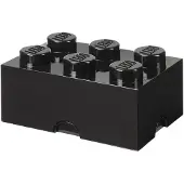 LEGO Opbevaringsboks - 6 Knopper - 37,5x25x18 - Sort - - OneSize - Boks