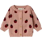 Name it Cardigan 'NBFLULIO' gammelrosa / bordeaux / sort