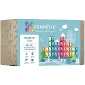 Connetix Magnetsæt - 24 Dele - Pastel Rectangle - - OneSize - Magnetlegetøj