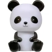 A Little Lovely Company Natlampe - Panda - 19 cm - Sort/Hvid - - OneSize - Natlampe