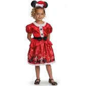 Disguise Klassisk Jule-minnie-børnekostume