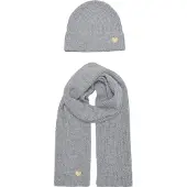 Kids Only Hue og Tørklæde - Strik - KogAvery - Light Grey Melang - - OneSize - Hue