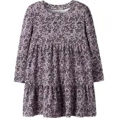 Name it Kjole - NmfOalia - Burnished Lilac m. Blomster - - 2 år (92) - Kjole
