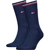 Tommy Hilfiger Strømper - Flag - 2-Pak - Dark Navy - - 35/38 - Strømper