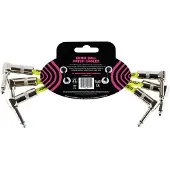Ernie Ball P06050 6" Patch Cable 3 Pack Black