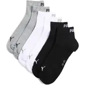 Puma Kojinės Quarter Plain 3pak juoda, balta, pilka 938589 17 (43-46)