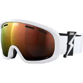POC - Skibriller - Fovea Mid Blixten White/Partly Sunny Orange til Unisex - Hvid