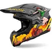 Airoh Twist 3 Adventure Crosshjelm Mat/Grå/Orange L
