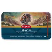 Derwent Drawing pencil - med 72 stk. i tinæske