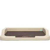 HOBBYDOG Medico Lux Lair - Beige med brun madras XXL