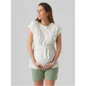 Mamalicious Alisa Mary Maternity Kortærmet Bluse