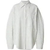 EDITED The Label Bluse creme / blå / blandingsfarvet