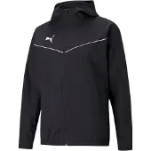 Puma Jacket Teamrise All Weather Junior - Black, størrelse 128 cm