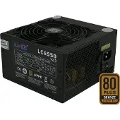 LC-Power Super Silent Series LC6550 V2.2 - Strømforsyning (intern) - ATX12V 2.2 - 80 PLUS Bronze - AC 230 V - 550 Watt - aktiv PFC