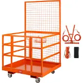 Vevor gaffeltruck sikkerhedsbur arbejdsplatform 43X45in 1400lbs m/ hjul til antenne