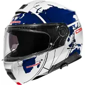 Schuberth C5 Globe Blue Hvid/Blå 61