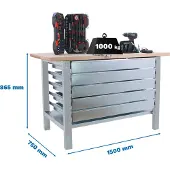 Simonwork (bancos De Trabajo) Bt6 Pro 5box Arbejdsbord 865x1500x750 Mm