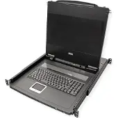 Aten Slideaway CL5708M - KVM-konsol med KVM switch - 8 porte - PS/2 - 17 - rackversion - 1280 x 1024 - 1U