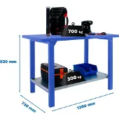 Simonwork (bancos De Trabajo) Bt6 Pro Arbejdsbord 830x1200x730 Mm