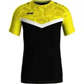Jako Funktionsskjorte lemon / sort / hvid