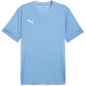 Puma Trænings T-Shirt teamGOAL - Lys blå/Hvid, størrelse Medium