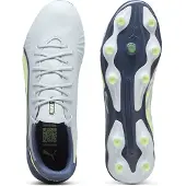 Puma King Match FG/AG Lights Out - Grøn/Grøn/Blå, størrelse 42