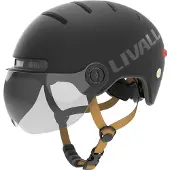 LIVALL L23 sort 58-62 cm hjelm med LED/SOS-beskyttelsesglas