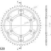 Supersprox Stealth 51d Rst808x51gld Bagtandhjul