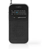 Nedis RDFM1110SI - Privat radio - 0.5 Watt - sort, sølv