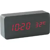 INF Digitalt LED vækkeur Red