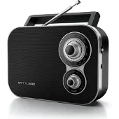 Muse M-051 R, Bærbar, Digital, FM, MW, Sort, Dreje, 1,5 V