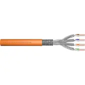 Digitus Cat.7 installationsdatakabel, S/FTP, Dca, massiv ledning, AWG 23/1, LSOH, 100m, orange