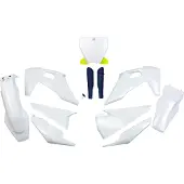 Ufo Husqvarna Tc/fc 2019-2022 Hukit622f-999w Fork Protectors & Plastikkit