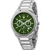 Maserati Herreur R8873642011 Stile Grøn/Stål Ø45 mm