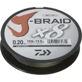 Daiwa J-braid 8 Flettet Fiskesnøre 300 M