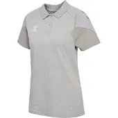 Hummel Funktionsbluse 'Travel' grå-meleret / hvid