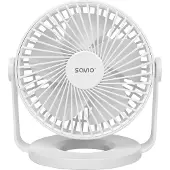 Savio AD-01 WHITE, Husholdning bladløs ventilator, Hvid, Bord, Acrylonitrilbutadienstyren, Polypropylen (PP), 36 dB, Knapper