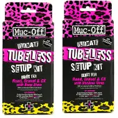 Muc-Off MUC -OFF Ultimate TUBLESS SETUP KIT ROAD/GRAVEL/CX 44MM - RULELSE CONVERSIONS KIT til cykler - inkluderer r?rl?st d?k fugemasse og r?rl?se ventil
