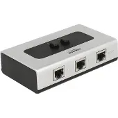 DeLOCK Switch RJ45 10/100/1000 2 port manual bidirectional