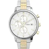 Timex Herreur TW2V01800 Chicago Hvid/Gul guldtonet stål Ø45 mm