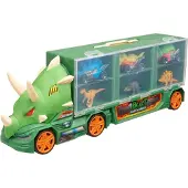 Teamsterz Beast Machines Triceratops Transporter and 3 toy cars