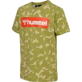 Hummel T-shirt - hmlRush - Green Olive - - 5 år (110) - T-Shirt