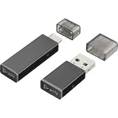 HP Poly Savi D400 - DECT-adapter for headset - UC, Microsoft Teams certified, DECT 1880-1900 MHz - Certified for Microsoft Teams