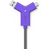 Logitech - USB-kabel - USB Type A (han) til USB-C (han) - USB 3.0