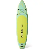 Nilox NXWTRSUP, Stand up-paddleboard (SUP), vippekontakt, Grøn, Gul, Polyvinylchlorid (PVC), 150 kg, 3350 mm