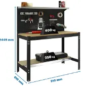 Simonwork (bancos De Trabajo) Bt3 Metalhylde 1445x910x610 Mm